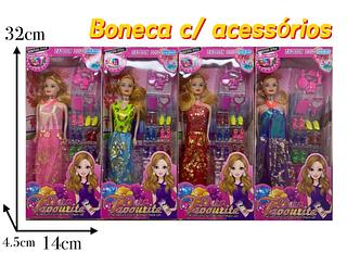 Boneca Barbie Estilo Colorido com Acessórios para Transformar