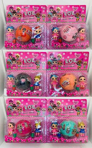 Boneca Brinquedo Cartela Lol Bola Mini COM 2 Boneca Acessorios
