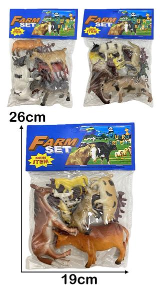Kit De Fazenda Animais Bichos Diversos Tamanhos