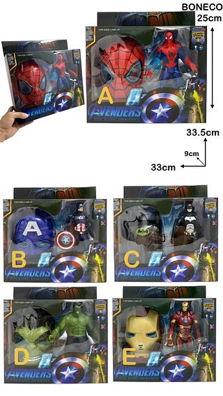 BONECO AVENGERS+MASCARA