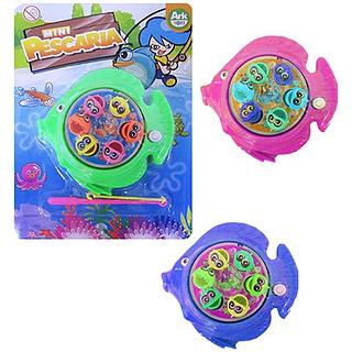PEGA PEIXE A CORDA MINI PESCARIA MODELO PEIXE NA CARTELA