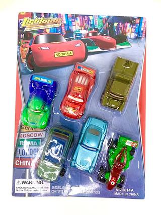 Kit 6 Carrinhos Filme Carros 3 Relampago Mcqueen Briquendo