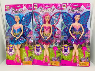 Boneca Bailarina Fada Aza E Acessorio