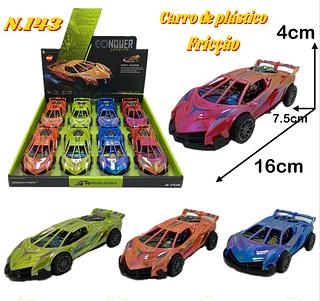 Carrinho de brinquedo cintilante com fricção 16cm(N.143)