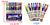Kit 12 Canetas Gel Glitter Perfumada