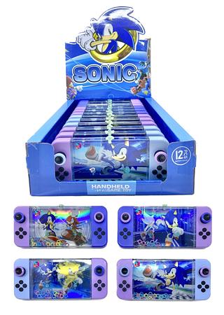 🗃️(caxinha com 12pç)Brinquedo jogo aguaplay personagens sonic Argolas water game
