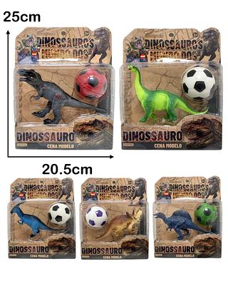 Brinquedo Dinossauro De Borracha Com bola(Entrega aleatória)