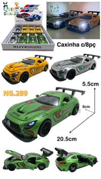 NG.289-CARRO DE FERRO-carro esportivo Mercedes(CAXINHA C/8PC)