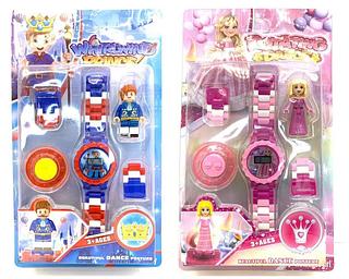 Relógio Digital Infantil Menina Lego Princesa E Brinquedo