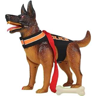 Cachorro Policial Anda Sozinho Dog Com Osso Som