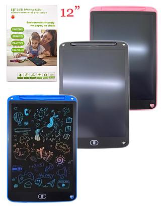 Lousa Mágica Tela Lcd Tablet Infantil De Escrever E Desenhar 12 Polegadas Ótima Qualidade.!!!cor enviada aleatoriamente!!!