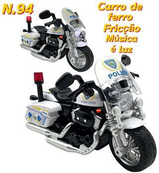 Miniatura Moto Policial Escala 1:12,carro de ferro(N.94)