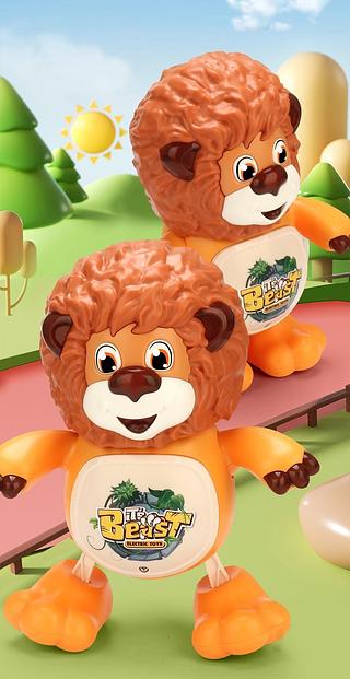 Brinquedo Leão Leoãzinho Musical Dançante Dança Anda Com Som