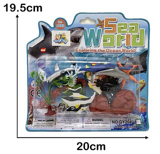 Kit Animais Emborrachados Fundo do Mar