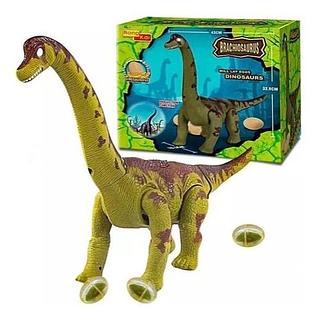 Brinquedo Dinossauro Grande Que Bota Ovo + Anda Tem Sons + Luzes + Projetor