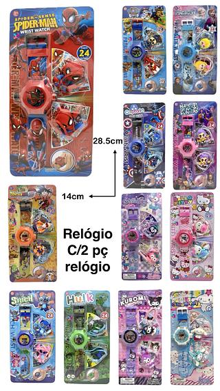 Relógio digital com projetor com 2 chaveiro