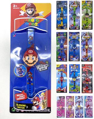 Relógio Digital Infantil com Personagem com Som e Luzes
