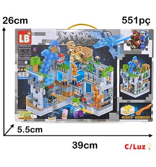 LEGO CX MINECRAFT CAXIA 551PC C/LUZ