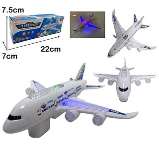 Avião de brinquedo infantil, avião com luzes