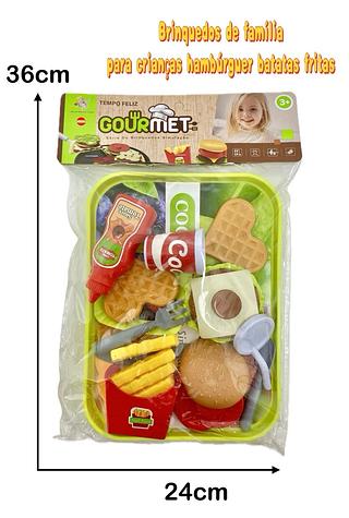 BRIQUEDOS DE FAMILHIA PRA CRIANÇAS HAMBÚRQUER BATATAS FRITAS