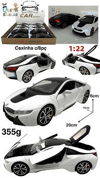 NG.333-CARRO DE FERRO-BMW i8(CAXINHA C/12PC)