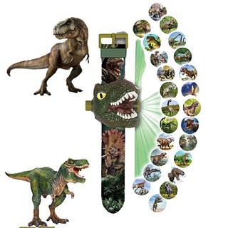 Relógio Infantil Meninos Dinossauro Brinquedo Relógio de Projeção