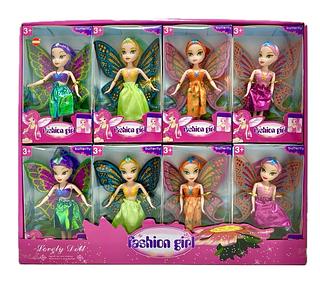 Boneca Fada Cam Asas Diversas Cores（caxinha com16pç）