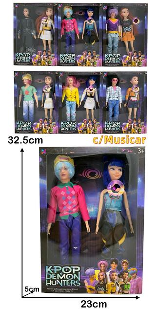 KPOP BONECA C/2PC C/MUSICAL(ESTILO ALEATORIO)