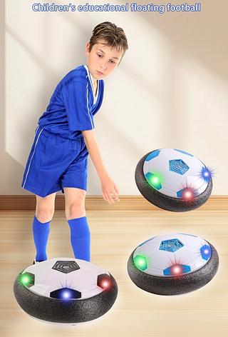 Bola Flutuante Flat Ball Futebol Dentro De Casa Football Cor Preto Com Branco 15CM