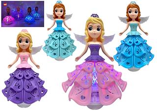 Boneca dançarina princesa Sofia com luz e som