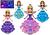 Boneca dançarina princesa Sofia com luz e som