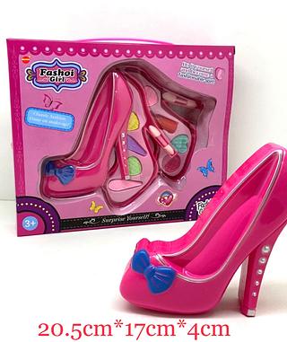 Kit Estojo De Maquiagem Infantil Sapato Pequeno