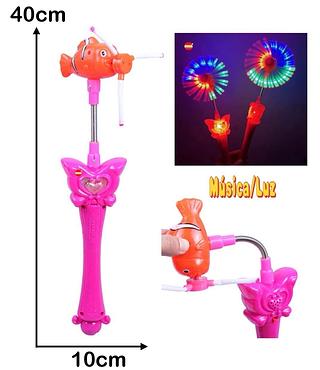 Brinquedo Catavento Ventilador de LED Musical Infantil Nemo(MAIOR)